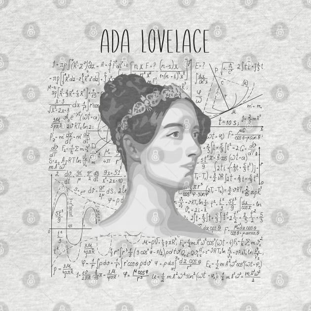 Ada Lovelace Portrait by Slightly Unhinged